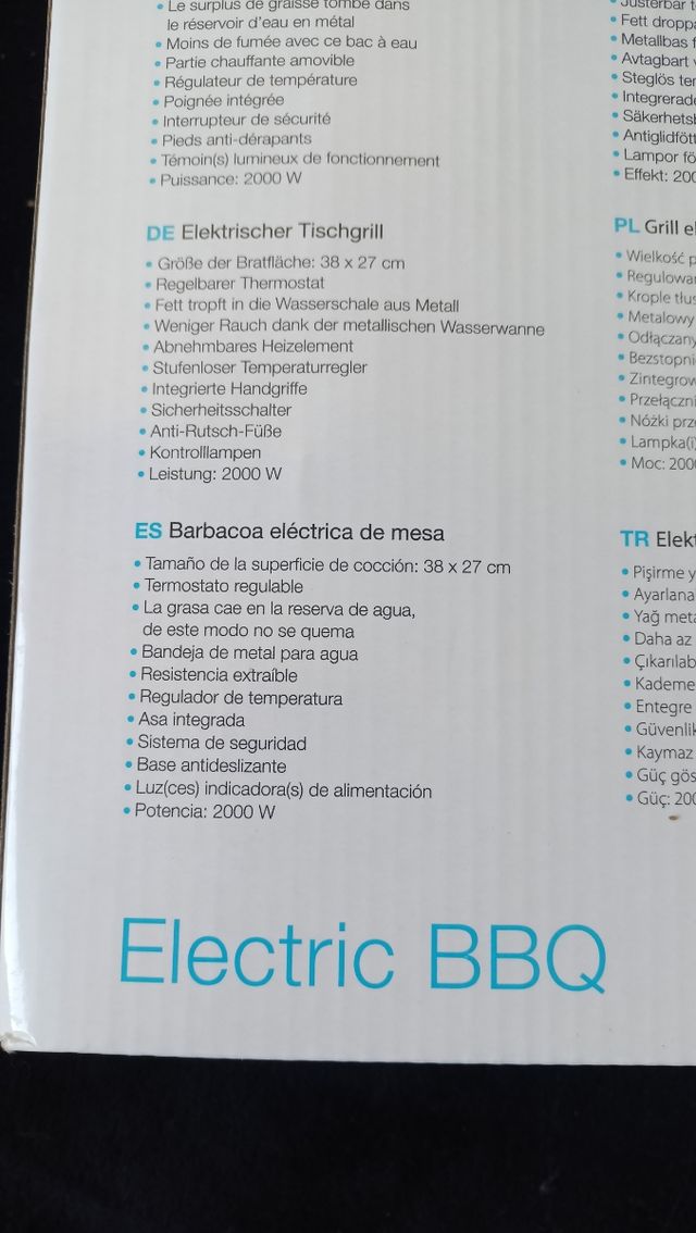 Barbacoa eléctrica