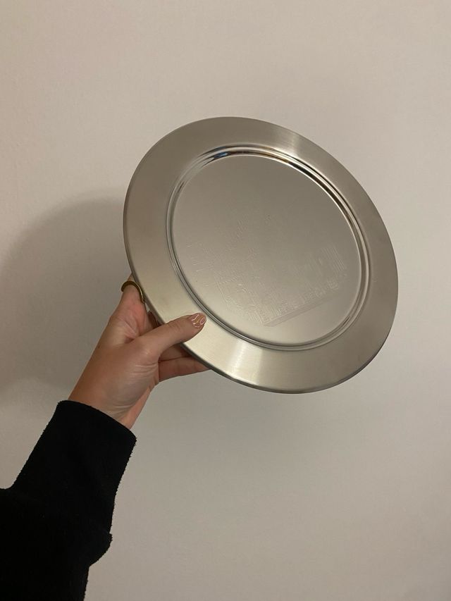 Vassoio/Piatto in acciaio inox 18/10 AMC MILANO