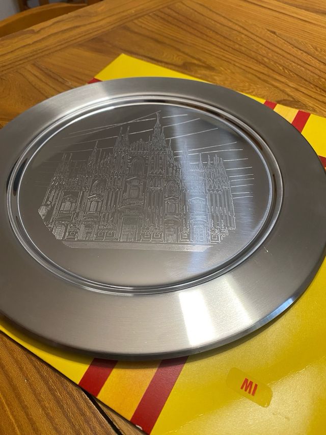 Vassoio/Piatto in acciaio inox 18/10 AMC MILANO