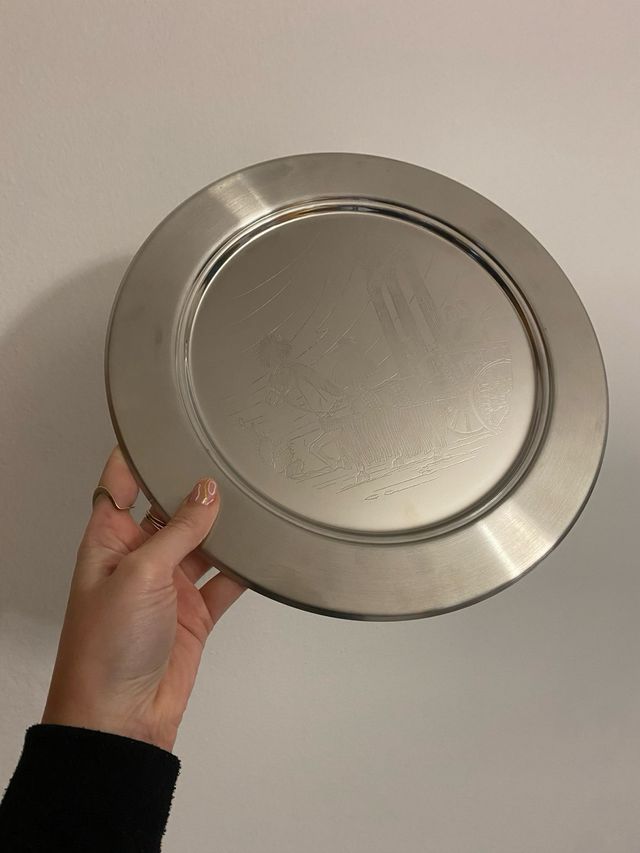 Vassoio/Piatto in acciaio inox 18/10 AMC SICILIA