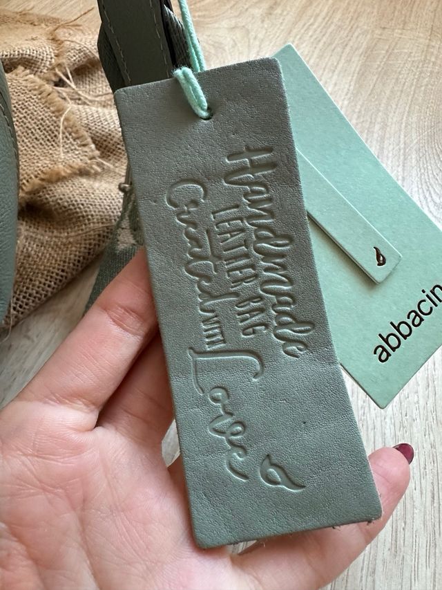 Bolso verde de piel de Abbacino