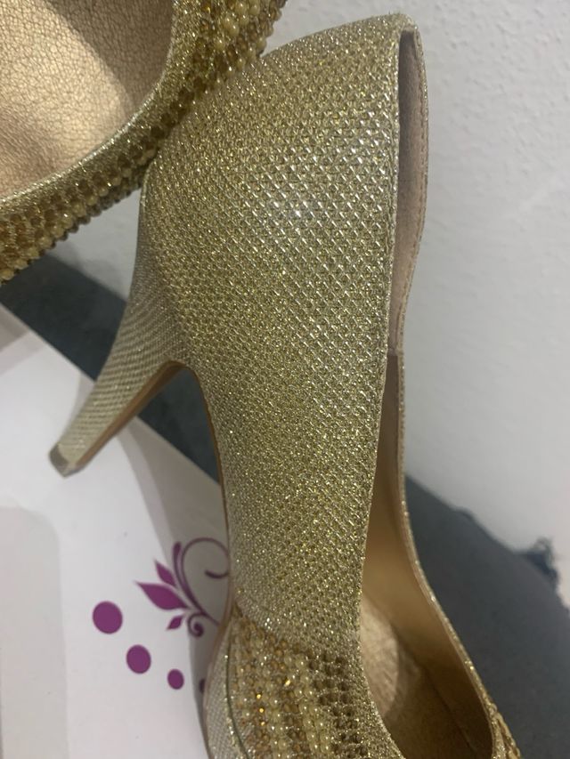 zapatos fantasia brillo