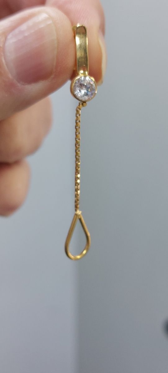 Pendientes de oro 18k. Largos