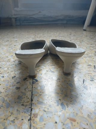 Mules de piel 