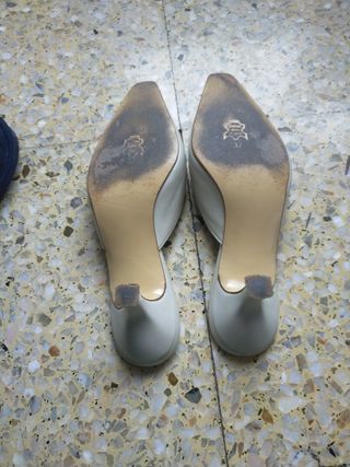 Mules de piel 