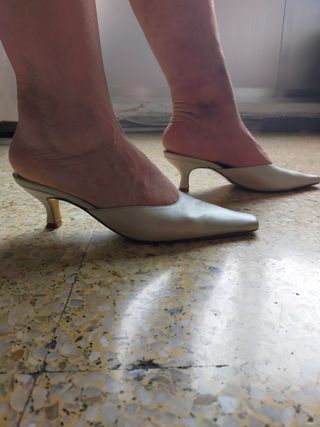 Mules de piel 