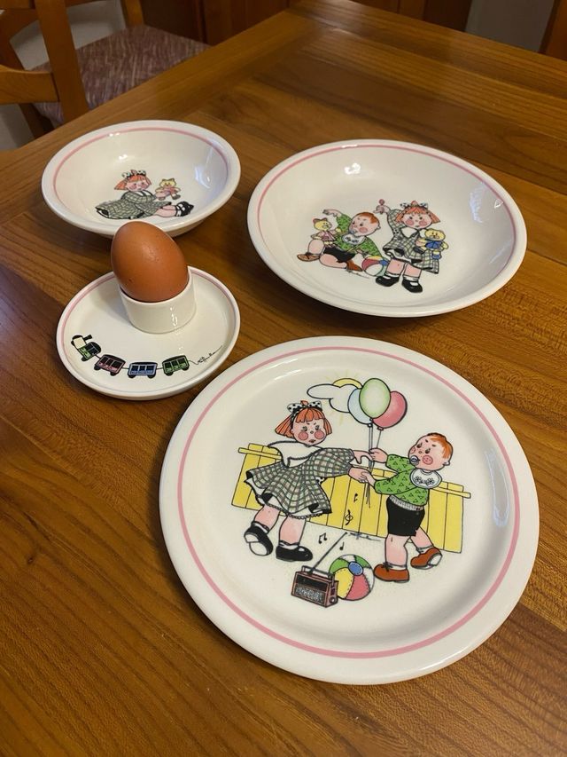 Piatto piano bimba in ceramica Olympia