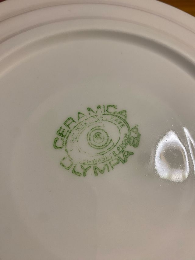 Piatto piano bimba in ceramica Olympia