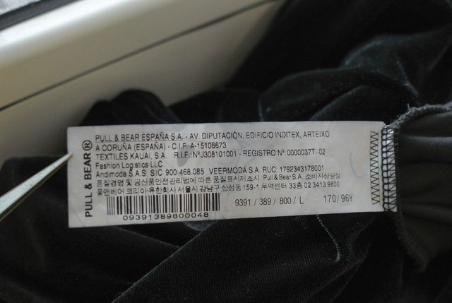 Abito velluto nero scollatissimo L dark