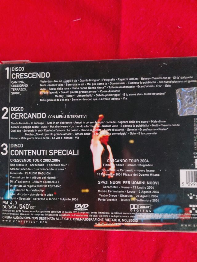 Claudio Baglioni 3 DVD