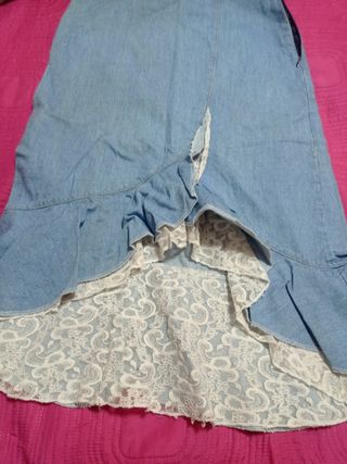 Falda flamenca,vaquera
