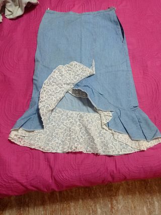 Falda flamenca,vaquera
