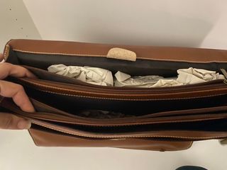 Maletin porta documentos de piel