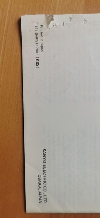 Instrucciones Radiocasete Sanyo C12