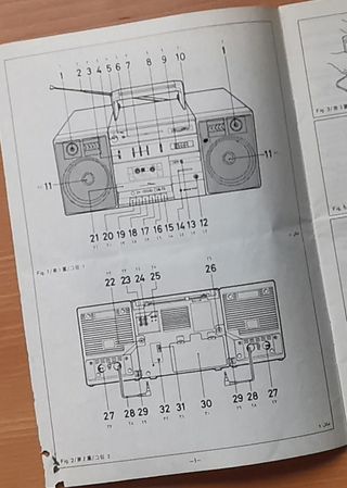 Instrucciones Radiocasete Sanyo C12