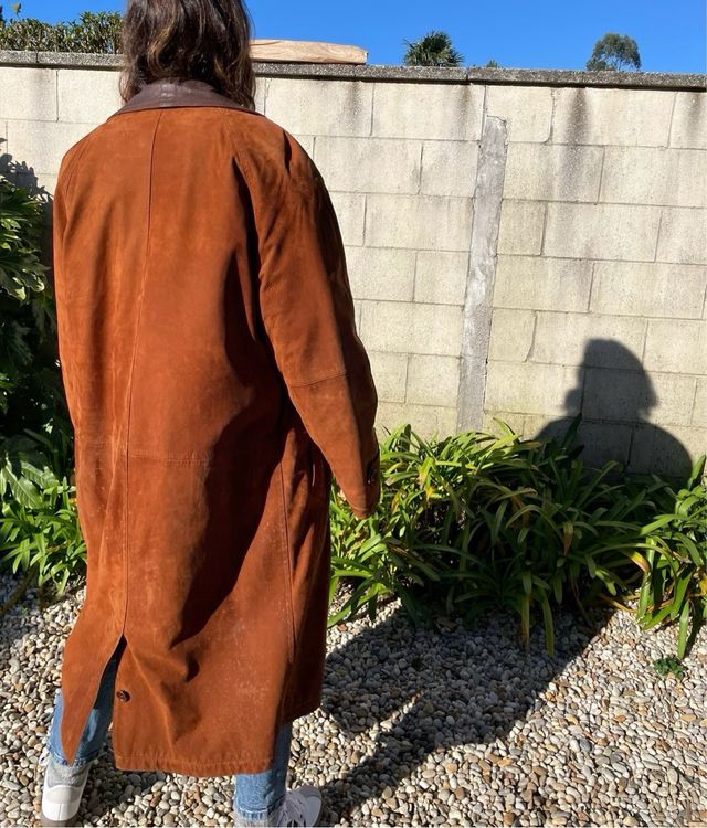 Abrigo piel unisex vintage