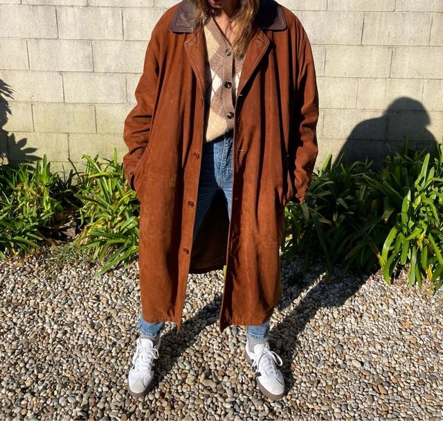 Abrigo piel unisex vintage