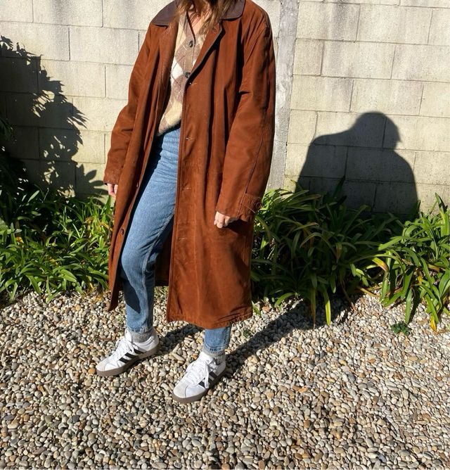 Abrigo piel unisex vintage