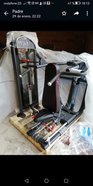 Maquinaria gimnasio pesas powerlifting