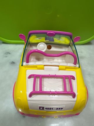 Coche Barriguita amarillo y rosa