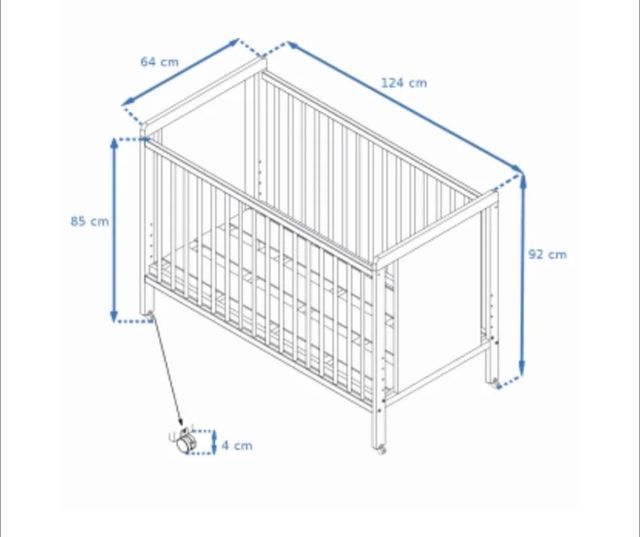 URGE vender . Cuna y colchón viscoelástica doble c