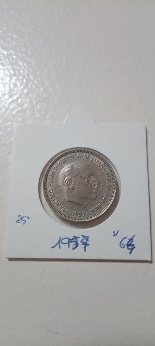 25 pesetas 1957*64