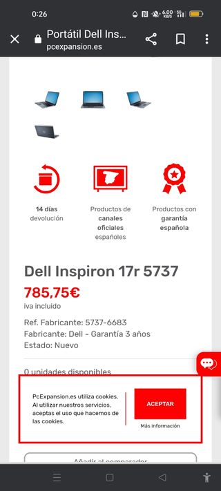 Notebook Dell i7 Intel core da 16 GB