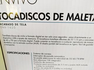 TOCADISCOS DE MALETA