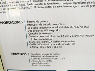 TOCADISCOS DE MALETA