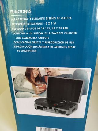 TOCADISCOS DE MALETA