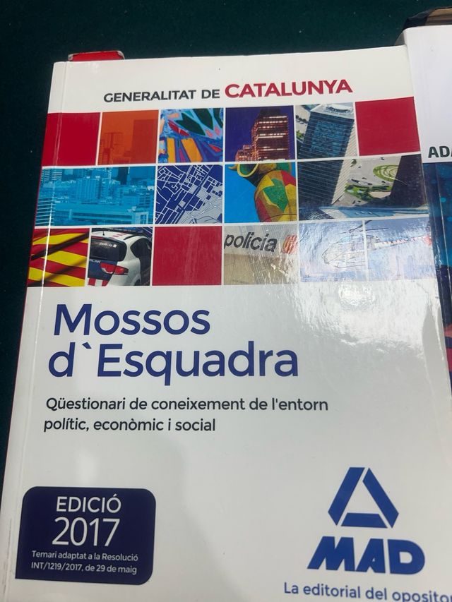 Libros de Oposiciones de Mossos de esquadra
