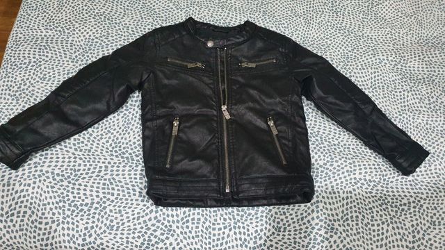 Chaqueta biker efecto piel niño