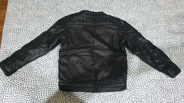 Chaqueta biker efecto piel niño