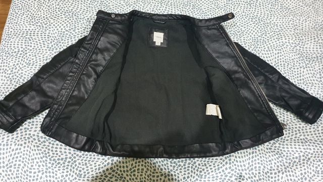 Chaqueta biker efecto piel niño