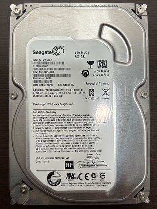 Disco duro 500GB SEAGATE ST500DM002