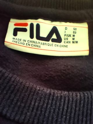 Sudadera azul Fila talla M