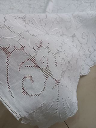 Tovaglia puro Lino ricamata al 500 Vintage 