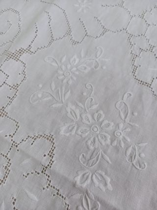 Tovaglia puro Lino ricamata al 500 Vintage 