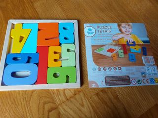 Puzzle madera números