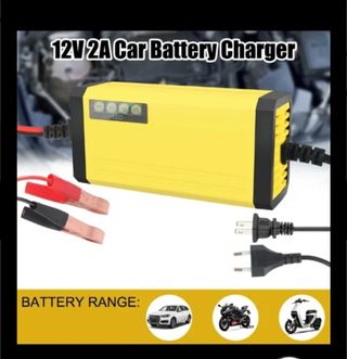 Cargador- mantenedor batería 12v moto o coche.