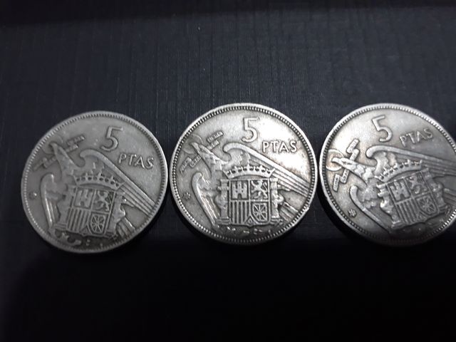 5 Pesetas 1957 estrella 57 MONEDA del CAUDILLO