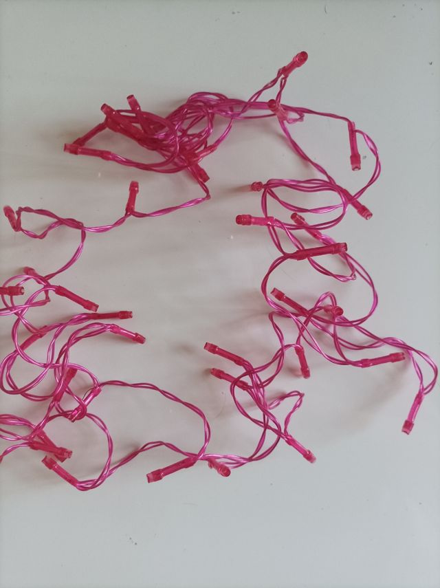 Luces de color rosa 3 metros
