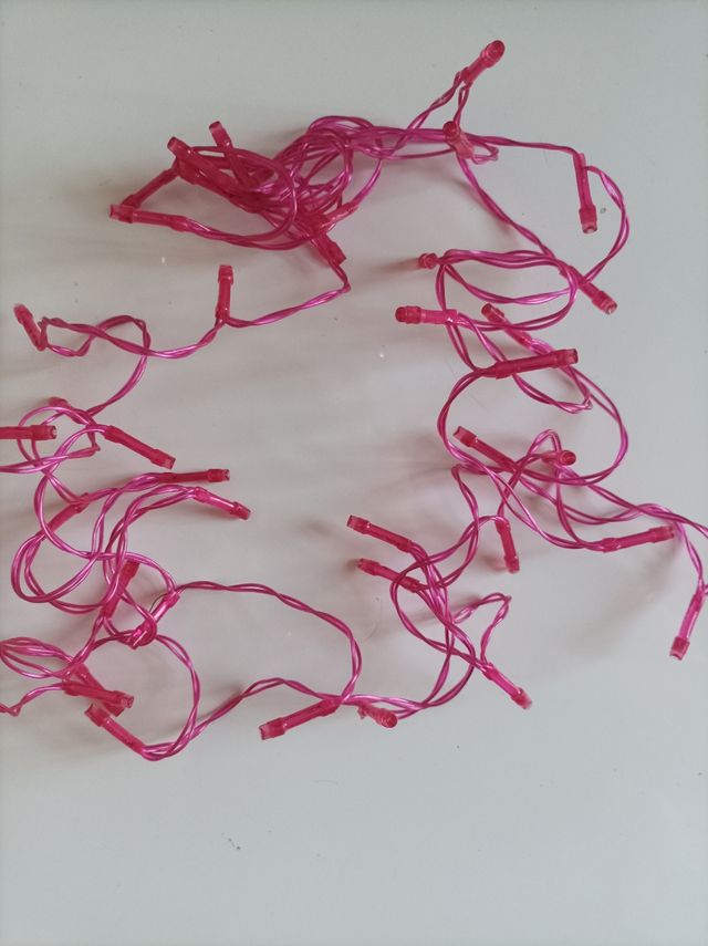 Luces de color rosa 3 metros