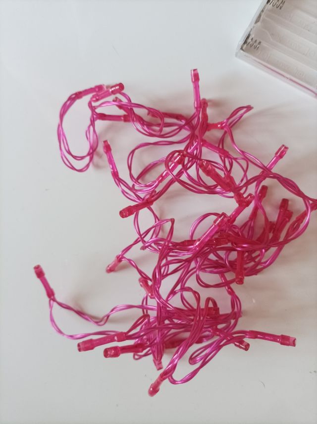Luces de color rosa 3 metros