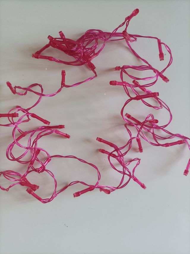 Luces de color rosa 3 metros