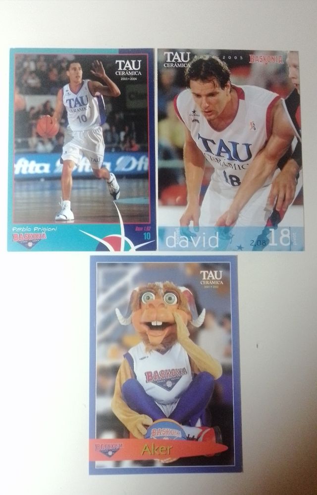 Postales de jugadores TAU-BASKONIA