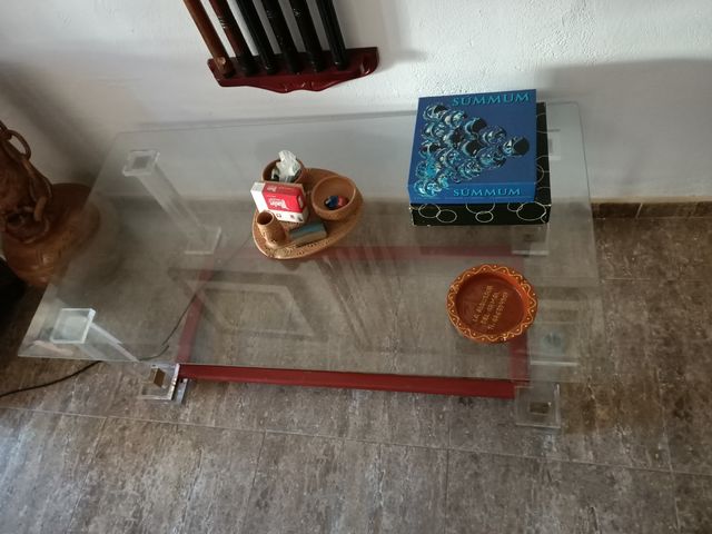 mesa de café transparente
