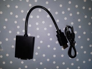 Adaptador de HDMI a VGA con salida de audio