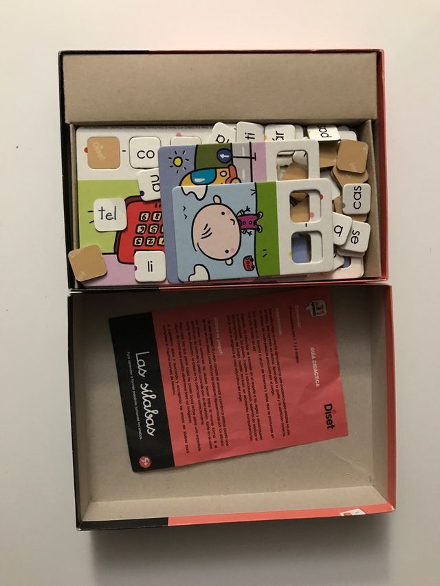 Las sílabas. Juego para aprender a leer.