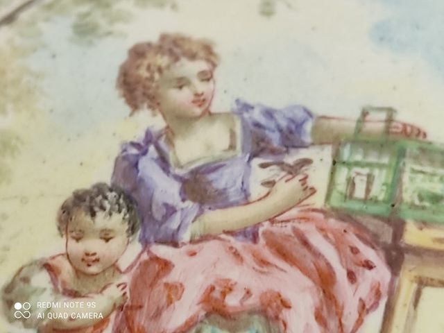 Tabacchiera francese,smalto fine XIX Sec